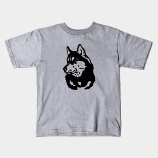 Husky Outline Kids T-Shirt